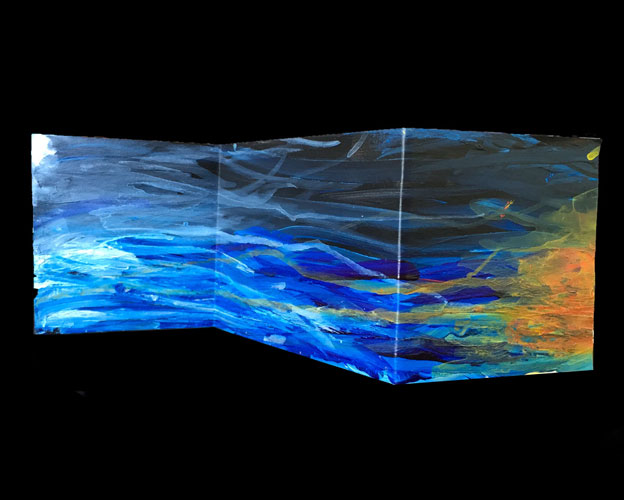 Anew, 2016, Acrylic on paper
