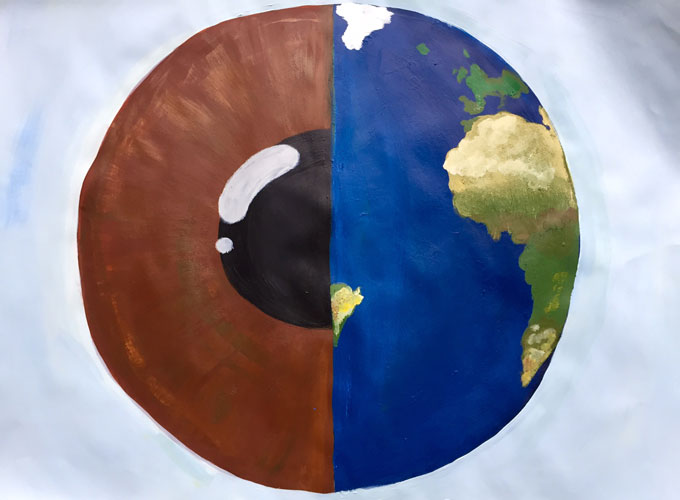 World View, 2017, Acrylic on Paper
